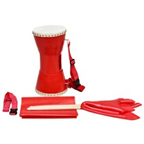 16cm hand drum retractable drum adult chest drum cowhide E drum thin waist drum square dance drum waist drum Yangko drum health