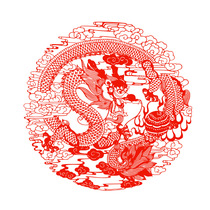 Dragon window flower static glass sticker 2024 Year of the Dragon paper cutting 1 year zodiac dragon sticker painting electric glass door window 2 painting large sticker