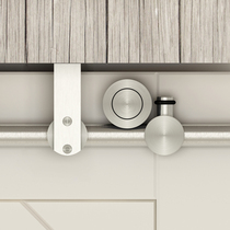 Ceiling barn door hanging rail indoor sliding door wooden door slide hardware hanging wheel with accessories door ceiling rail