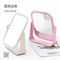 Spot rotatable desktop double-sided high-definition makeup mirror ins Internet celebrity girl student dormitory home makeup mirror