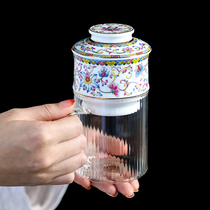 Teapot tea set new automatic tea brewing device thermal insulation heating office filter K tea cup tea water separation heat-resistant glass