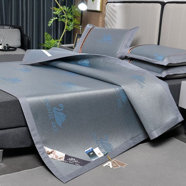 Thickened ice silk mat g summer 2024 new washable ice vinegar K mat summer sheet mat straw mat student accommodation