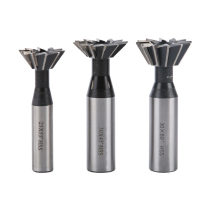 HSS straight shank high speed steel dovetail groove milling cutter 45 degrees 55 degrees 60 degrees stainless steel aluminum parts and iron parts groove processing 12-60