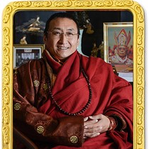 New product customized Reluo Yeshi Jiangcuo Rinpoche Gawu box portable pocket small thangka with Tibetan scripture pendant