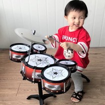 Toy drum for children drumming practice baby y girl music drum set for primary school students and young children to play