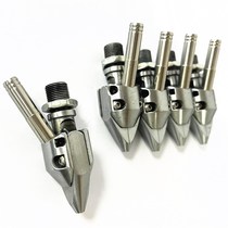 Fully automatic lock screw machine clamping mouth flat clamping head m3 blow type screw clamping mouth lengthened bird mouth riveting nail machine accessory