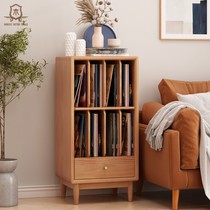 Solid wood vinyl record storage rack vinyl record storage box LEP storage box album display rack record player