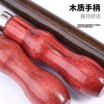 Hand punched awl needle double gourd wooden handle awl leather upper shoe awl tool all steel slender awl needle