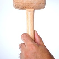 Japanese light ood Japanese-style round r-head wooden hammer carpentry mallet installation hammer w leather goods space monkey hardware