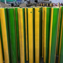 Interval 5CM10CM yellow and green vertical stripe warning tape power flat iron special grounding reflective tape