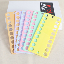 (Pack of 10) Colorful Plastic Threading Board Cross Stitch Thread Embroidery Thread Management Board Threading X Board Su Embroidery Thread Winding