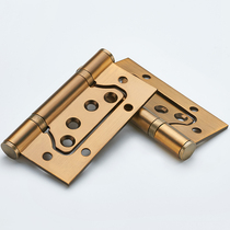 Mother-and-songy hinge bedroom door k wooden door silent letter hinge 4-inch stainless steel swing-leaf flat hinge