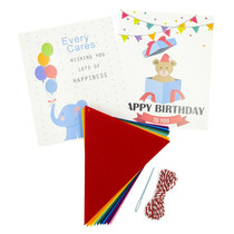 New direct selling cross-border colorful felt triangle flag birthday party holiday Christmas decoration flag felt