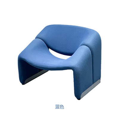 ແສງສະຫວ່າງຫ້ອງດໍາລົງຊີວິດຫລູຫລາ sofa Nordic fabric ບ່ອນນັ່ງດຽວ groove ເກົ້າອີ້ສ້າງສັນເຄື່ອງເຟີນີເຈີບ່ອນນັ່ງເສັ້ນໄຍແກ້ວພິເສດ