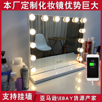 Chunlai cosmetic mirror led smart desktop high-definition fill-in light studio professional large size with light charging model Hollywood style