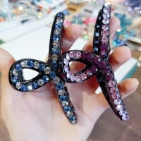 Hanxiao Jewelry Ins Style Czech Diamond Hair Clip RhineStone