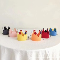 Crown Hat Decoration Pet Hat Childrens Baby Personalized Headwear 100th Birthday Hat Decoration Internet Celebrity Party