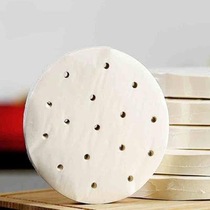 Manufacturer disposable steamer paper 100 sheets of non-stick steamed bun paper round silicone paper steamer pad paper