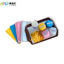 Hamburger packaging aluminum foil food grade takeaway fried chicken packaging insulation tinfoil orange peel tinfoil sheet commercial