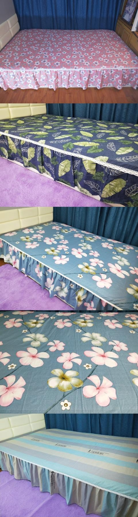 Tatami trải giường một chiếc váy chống trượt 3 35 4 m lớn 炕 vải lanh bằng vải lanh lớn chiếu đơn - Váy Petti váy giường đẹp	
