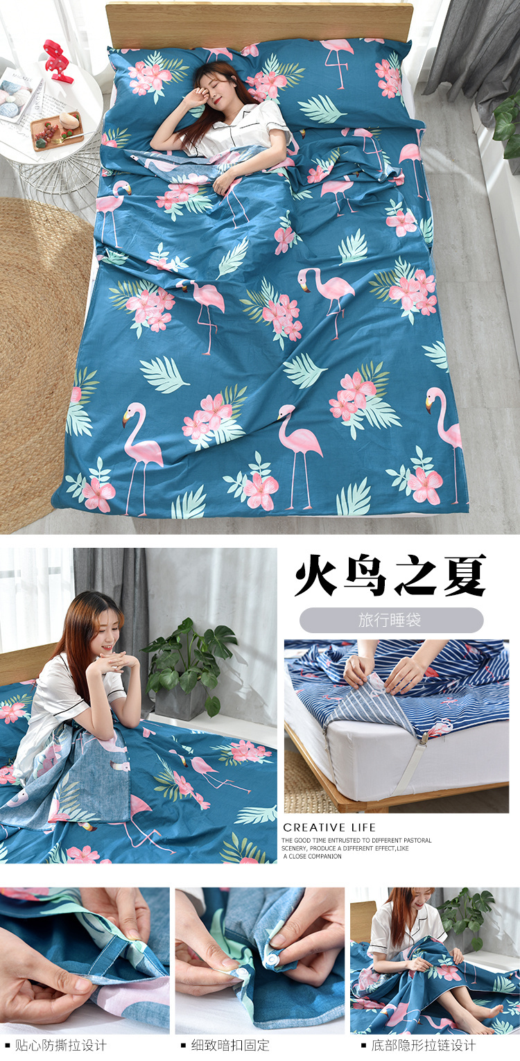 Khách sạn sống qua túi ngủ bẩn cotton siêu nhẹ tấm du lịch chăn che khách sạn chống bẩn du lịch xách tay du lịch túi ngủ - Túi ngủ túi ngủ văn phòng cao cấp