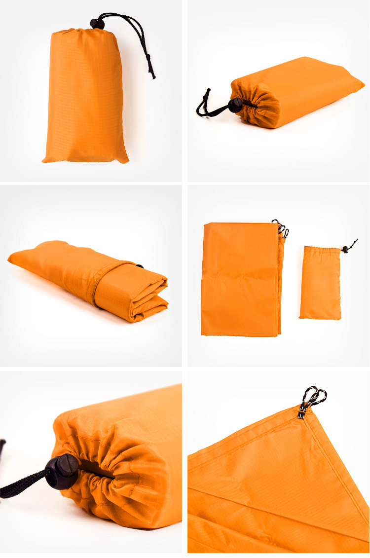Ngoài trời Mini Pocket Picnic Mat Di động Gấp chống thấm Vải đất siêu nhẹ Chống ẩm Mat Lawn Mat Bãi biển cắm trại - Thảm chống ẩm / Mat / Gối