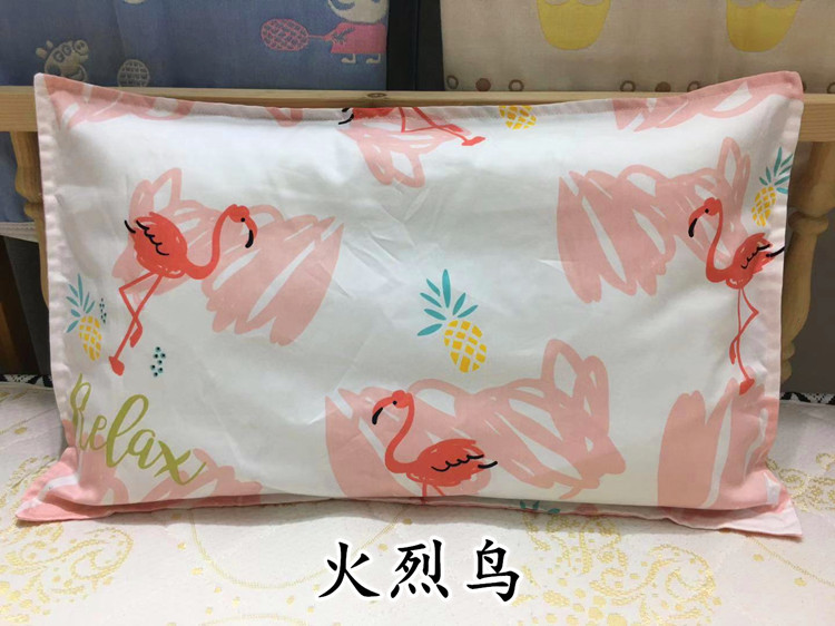 Áo gối cotton trẻ em 50 * 30 áo gối cao su non - Gối trường hợp