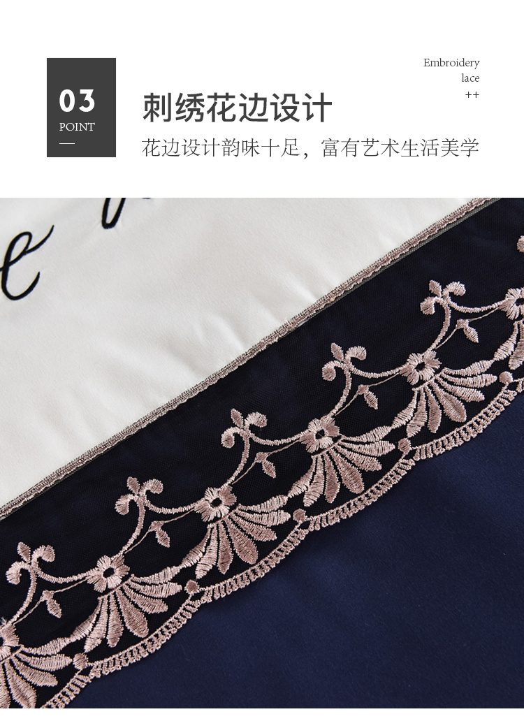 Roland Home Textiles chính thức hàng đầu lưới màu đỏ đơn giản phong cách Bắc Âu ga trải giường bốn mảnh bông chăn ga trải giường O - Bộ đồ giường bốn mảnh