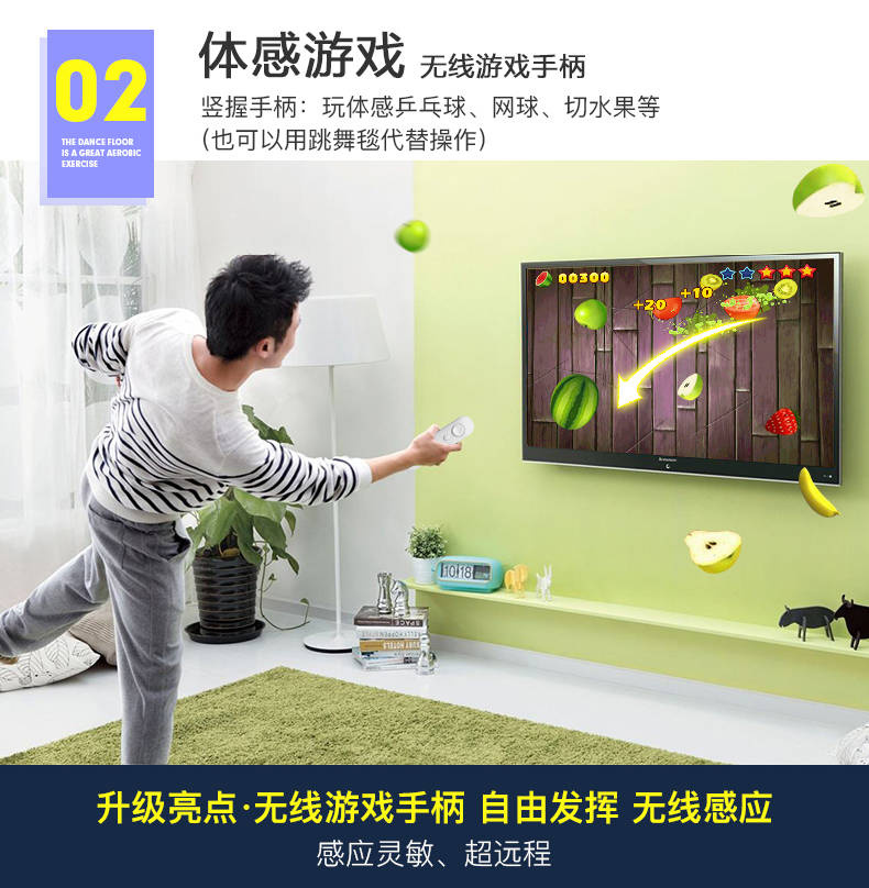 Hướng dẫn sản phẩm mới đôi ánh sáng 3D rung rung chạy cơ thể nhảy khiêu vũ thảm TV nhà nhảy trò chơi máy - Dance pad thảm nhảy disco