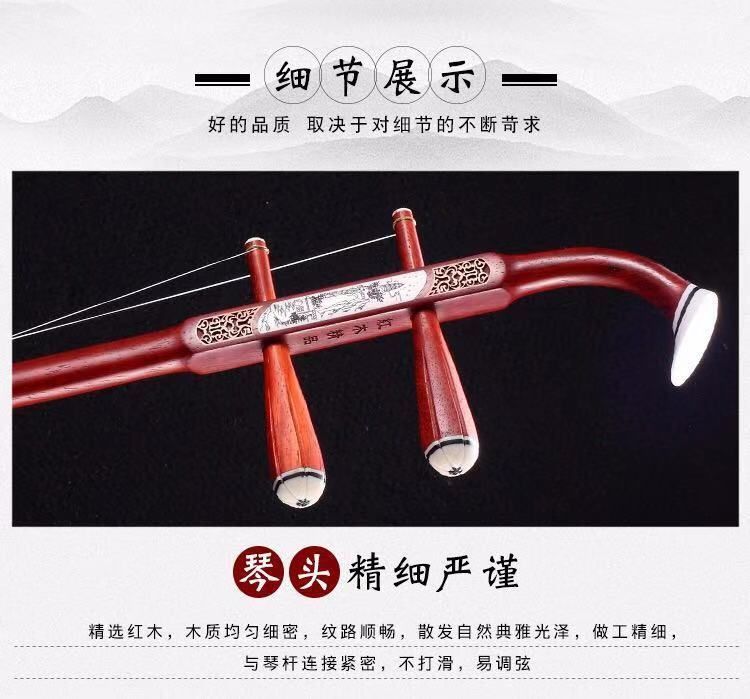 Chơi phân loại kiểm tra người lớn trẻ em quốc gia gỗ gụ đàn nhị nhạc cụ mới bắt đầu nhạc cụ Huqin sơ cấp - Nhạc cụ dân tộc
