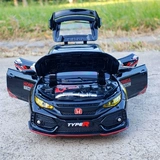 Honda, warrior, реалистичная металлическая модель автомобиля, фигурка со светомузыкой, игрушечная машина, масштаб 1:32