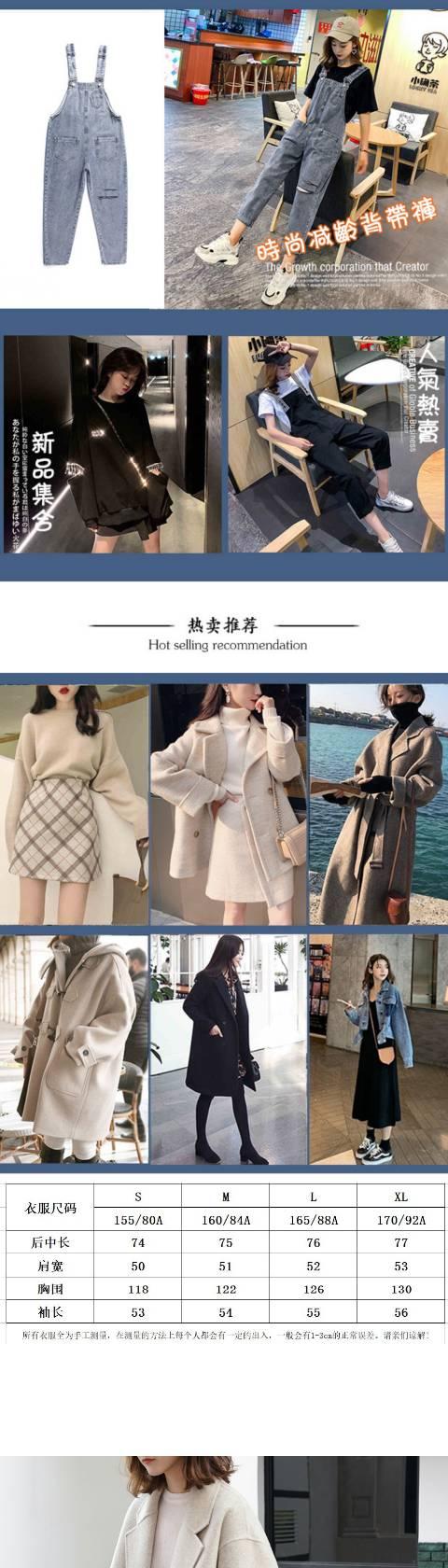 Áo khoác len nữ nhỏ mùa đông ngắn kiểu Hepburn 2019 thời trang mới Áo len dài giữa - Trung bình và dài Coat