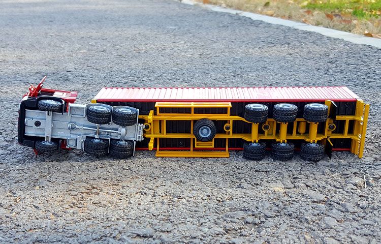 1:50 hợp kim kỹ thuật container phương tiện vận chuyển mô hình hậu cần vận chuyển hàng hóa xe kim loại xe mô hình bộ sưu tập đồ chơi trang trí - Chế độ tĩnh
