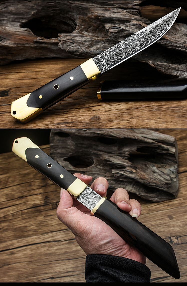 Wolf Tritium Pocket Knife Portable Sharp Dao Tự vệ Vũ khí Lạnh Dao quân sự Kiếm ngoài trời Sinh tồn ngoài trời Lưỡi thẳng - Công cụ Knift / công cụ đa mục đích