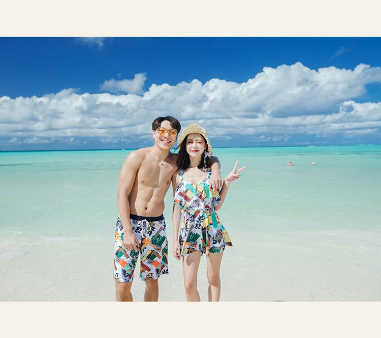 Những người yêu thích áo tắm 2019 mới ngực nhỏ mùa xuân nóng bỏng bảo thủ một mảnh đầm đi biển kỳ nghỉ tuần trăng mật cặp đôi áo tắm - Vài đồ bơi
