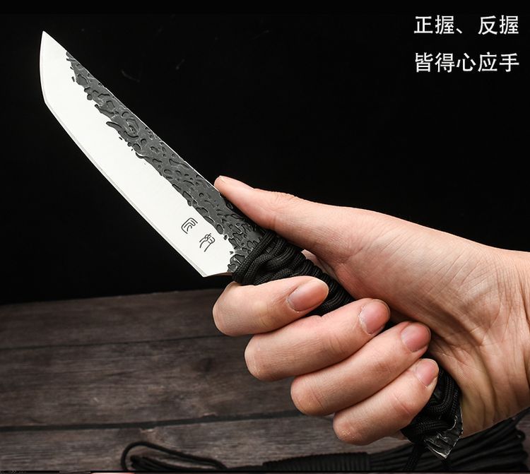 Sói con dao tự vệ vũ khí lạnh dao tritium dao kiếm cầm tay rèn dao nhỏ dao sắc bén dao thẳng có độ cứng cao - Công cụ Knift / công cụ đa mục đích
