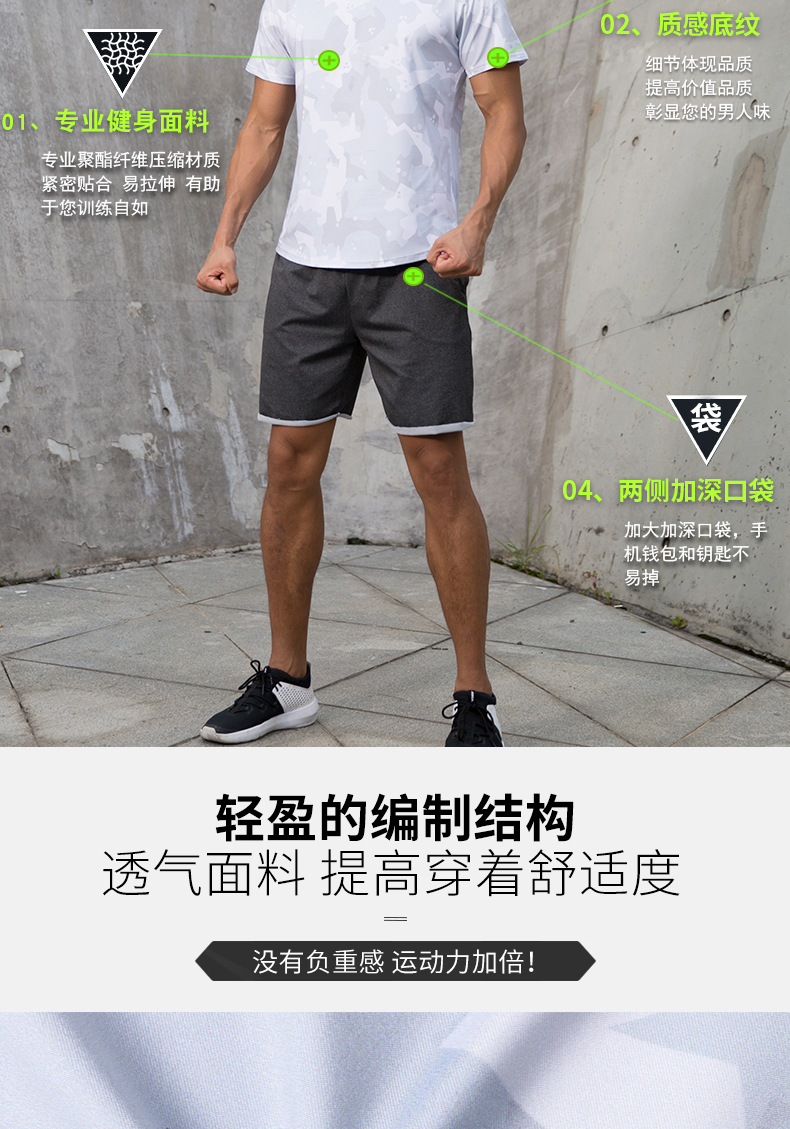 Quần áo thể thao quần áo thể dục nam quần áo bóng rổ tập thể dục chơi nhanh khô lỏng chạy buổi sáng mùa hè chạy quan tap gym