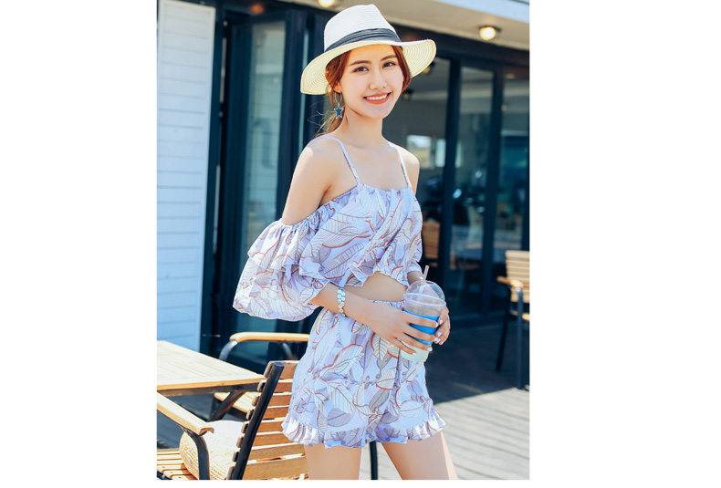 2018 cặp đôi mới bơi đồ bơi ba mảnh thép tấm áo tụ tập mùa xuân nóng bỏng set đồ đi biển cho bé trai - Vài đồ bơi