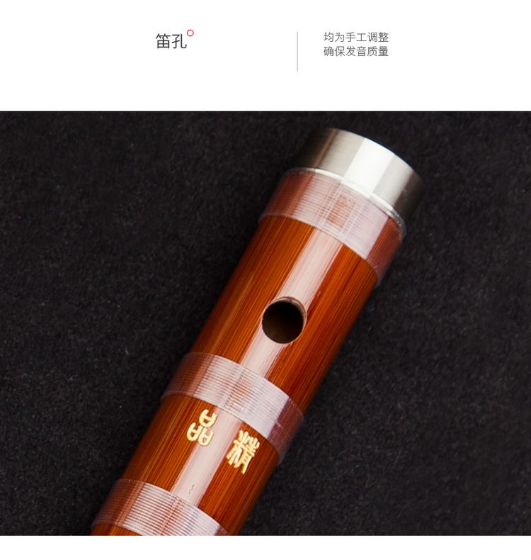 Nhạc cụ Lingsheng Dong Xuehua 8885 sáo hai khúc ký âm sáo thổi sáo trúc chuyên nghiệp sáo trúc - Nhạc cụ dân tộc