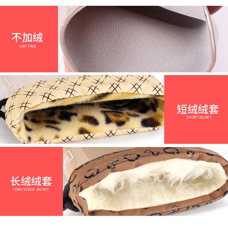 Kéo trở lại ủng đi mưa của phụ nữ mặc ngoài ống ngắn ống giữa ủng đi mưa dành cho phụ nữ thời trang không trơn trượt giày cao su không thấm nước cắt thấp giày nước cho người lớn - Rainshoes