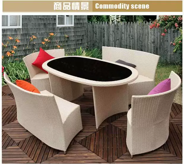 Sofa mây kết hợp phòng khách bàn cà phê mây tròn đồ nội thất ngoài trời mây ngoài trời mây mây ghế sofa giải trí - Nội thất siêu thị xe đẩy hàng inox