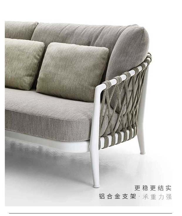 You chi nho ngoài trời mây ghế sofa kết hợp ban công sân vườn giả mây đồ nội thất ngoài trời giải trí sofa mây - Nội thất siêu thị