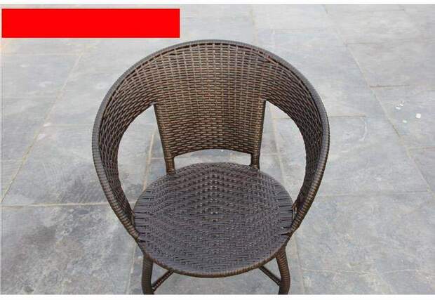 Ban công kết hợp bàn ghế cà phê bàn ​​cà phê giải trí mây wicker ghế ba mảnh ghế ngoài trời giải trí wicker ghế ban công tòa án - Nội thất siêu thị