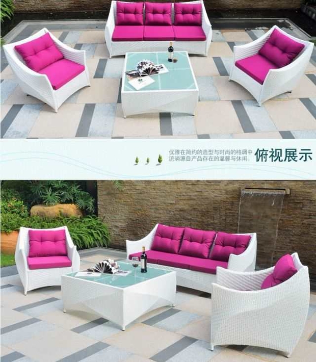 Double Emperor Nội thất sofa ngoài trời Sofa ngoài trời Phòng khách tối giản hiện đại Phòng ngủ Sân trong phong cách Mỹ Sofa mây châu Âu - Nội thất siêu thị