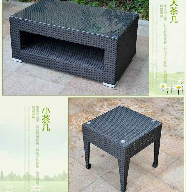 之 Sofa ngoài trời Sofa mây trong nhà phòng khách nội thất bàn cà phê kết hợp sân vườn giả mây ghế sofa 1 - Nội thất siêu thị