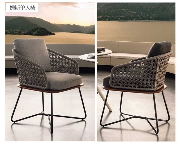 Shuangdi SHUANGDI Sofa ngoài trời Ban công ngoài trời Sân thượng mây Vườn Wicker Ghế nội thất 2 Đơn - Nội thất siêu thị