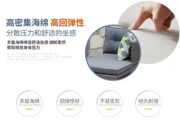 Sofa ngoài trời kết hợp sân vườn khách sạn sân thượng phòng khách sân ban công giải trí sofa mây mây ghế mây - Nội thất siêu thị xe đẩy hàng 4 bánh 150kg