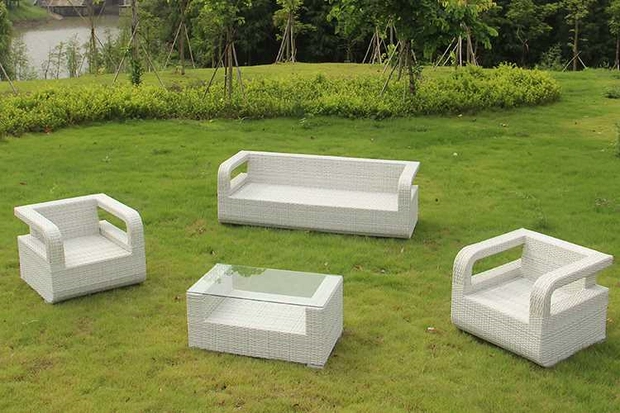 Bàn ghế ngoài trời mây ban công sofa ngoài trời giải trí giả mây mây ghế sofa mây đồ nội thất người duy nhất - Nội thất siêu thị xe đẩy siêu thị cho bé