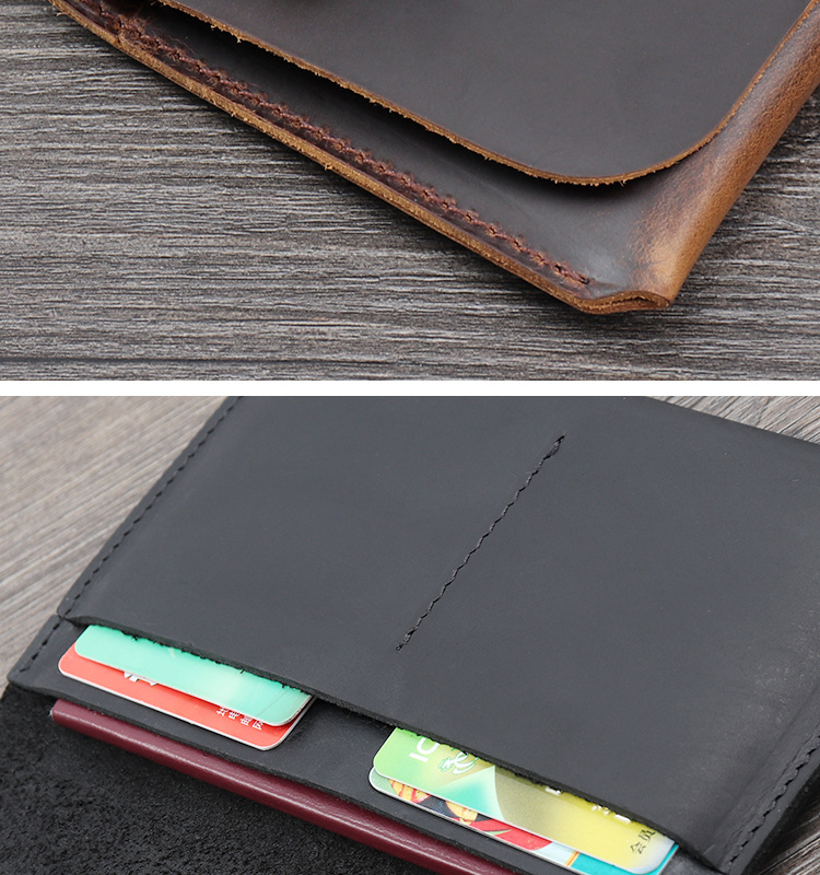 Lớp đầu tiên của hộ chiếu da crazy Horse leather retro handmade nam và nữ gói hộ chiếu đa chức năng mới - Túi thông tin xác thực túi đựng giấy tờ xe ô tô