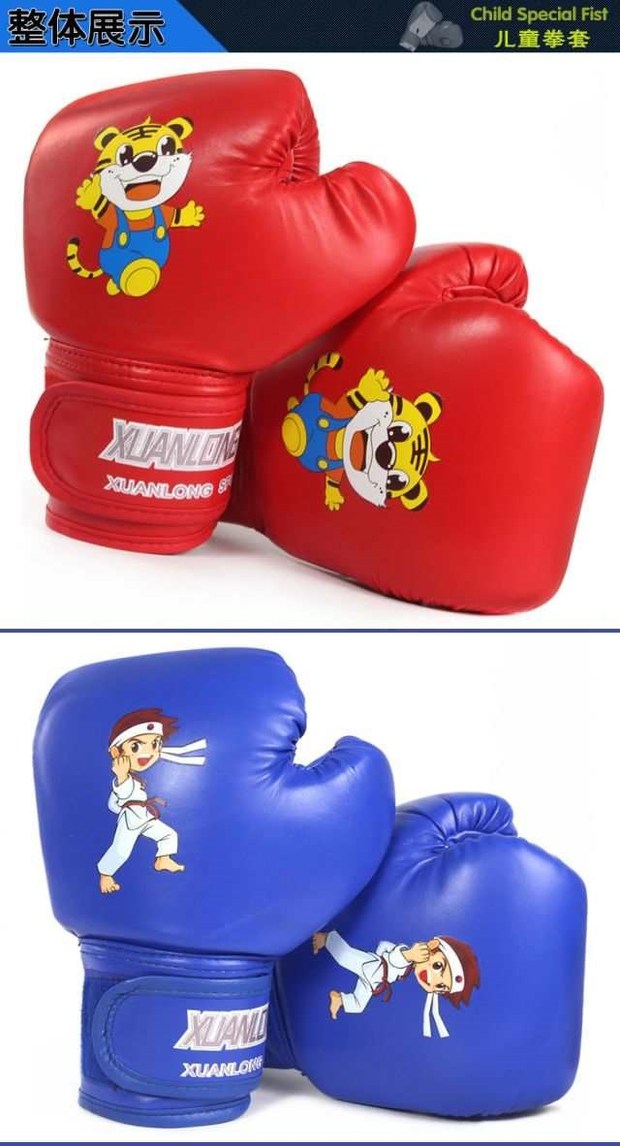 Găng tay đấm bốc trẻ em Spin Dragon Boxing Sanda Muay Thai Boxing Taekwondo Võ thuật Găng tay găng tay boxing cho nữ